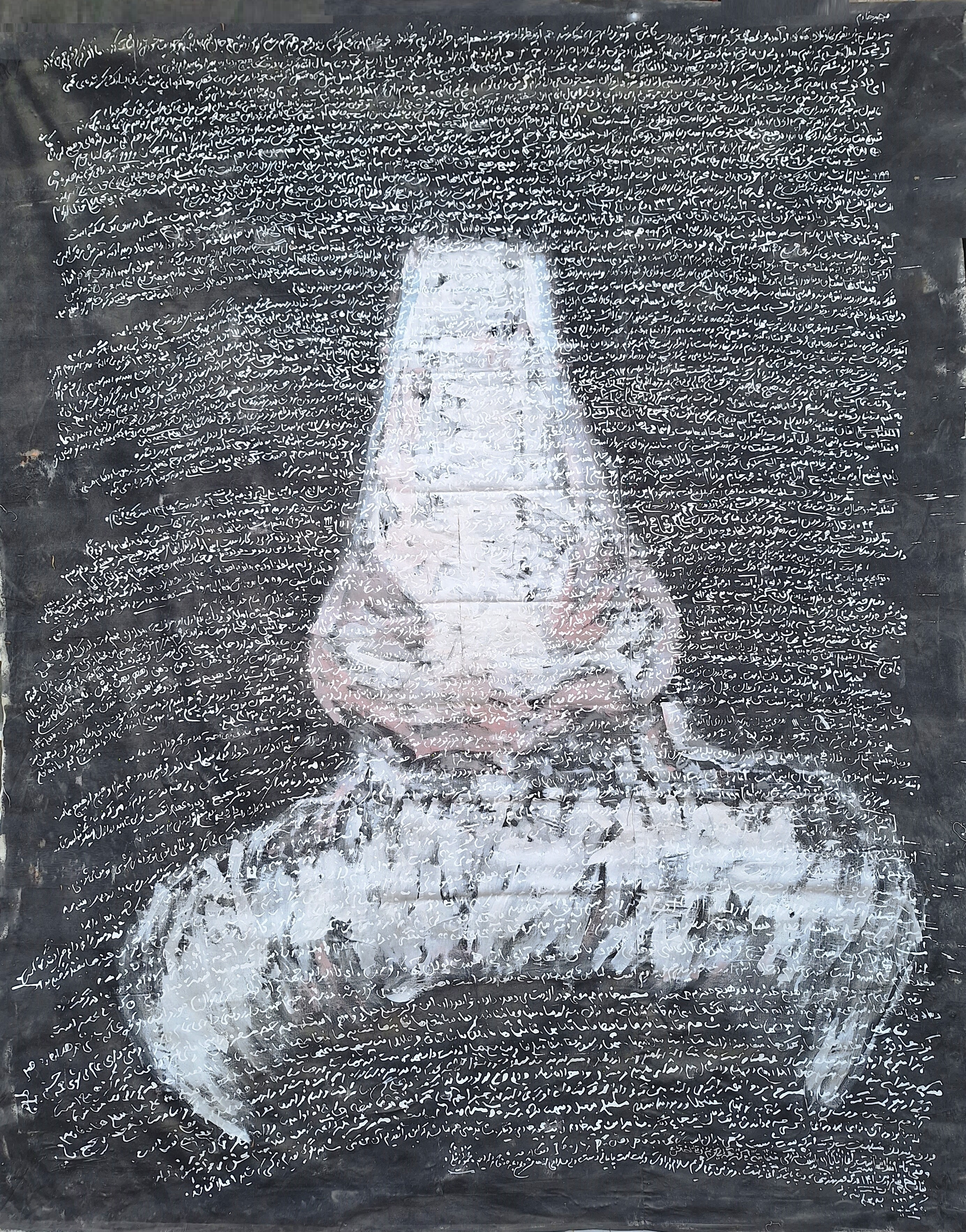 بازنمایی خادم  – اکرلیک روی بوم -  200 در 260 سانتیمتر