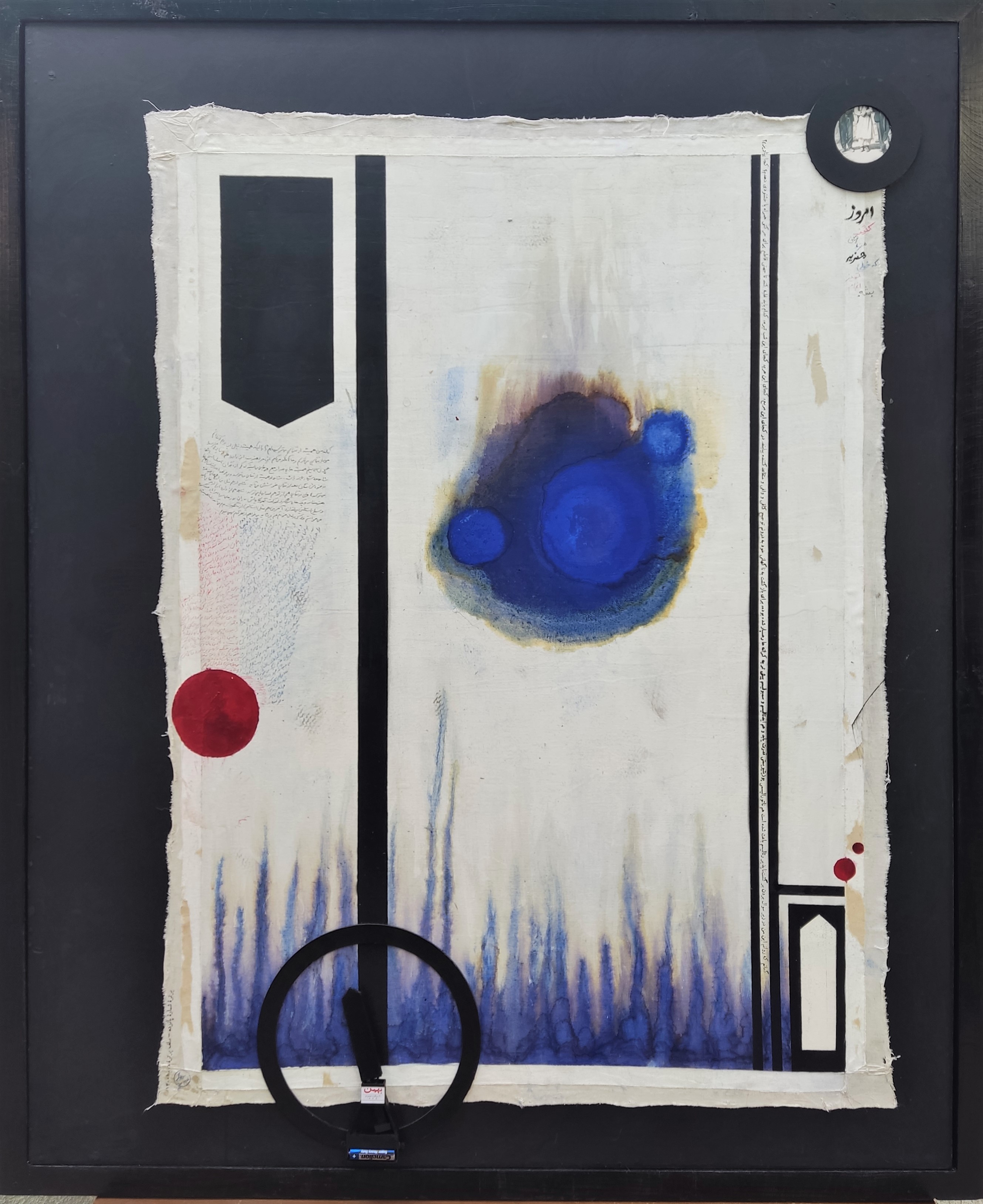 پرترۀ شمارۀ 15-سلف‌پرترۀ دوم(1400)  – ترکیب مواد -  128 در 106 سانتیمتر