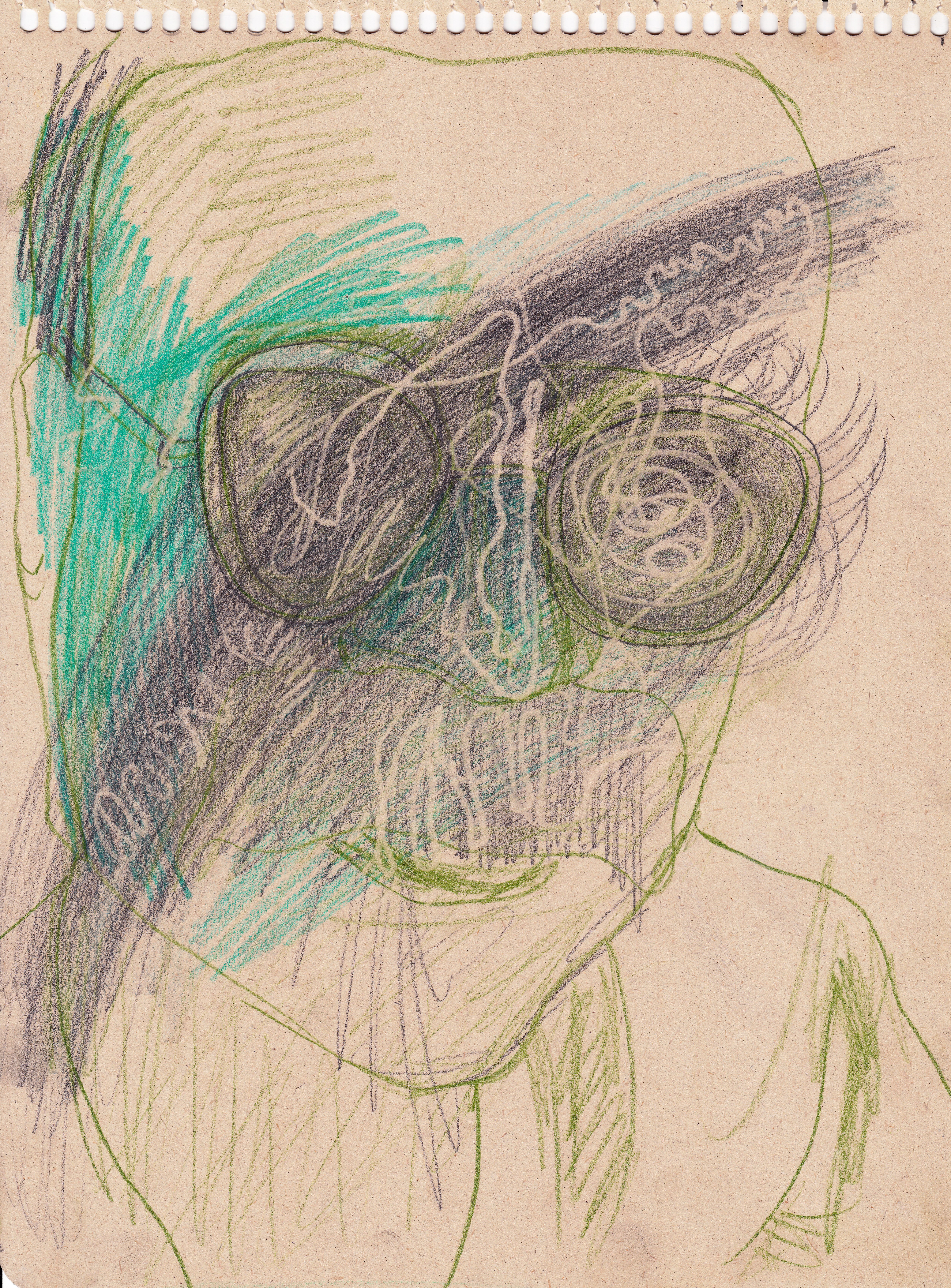 آقای نویسنده 1 – مداد و مدادپاک‌کن روی کاغذ -  21 در 29 سانتیمتر